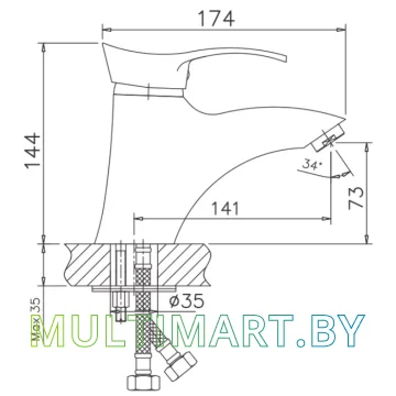 Смеситель Haiba HB1001 картинка 3
